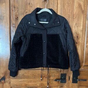 Blank NYC Black Quilted Puffer Jacket XS